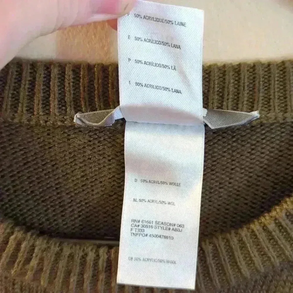 The North Face knitted sweater, green, XL